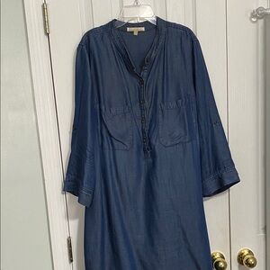 GG Collection Light Blue Woman’s Denim Tunic Dress